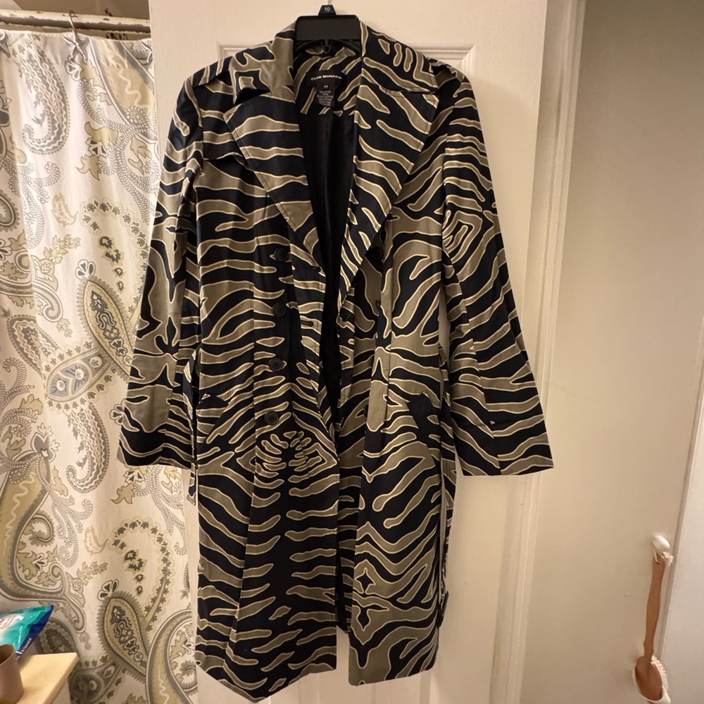 Club Monaco Black and Olive Trenchcoat